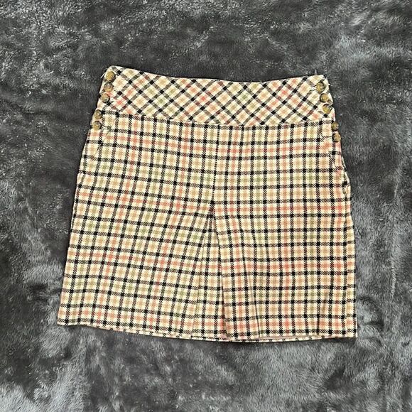 113. Ann Taylor Y2k Plaid Mini Skirt NWOT Size 2P - Picture 2 of 13